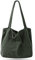 Captain Blues Cord Umhängetasche Damen, Shopper Tasche Schultertasche Damen Groß Tote Bag für Arbeit, BüRo, Reisen, Einkaufen, Schule, Uni und Alltag (Dunkelgrün)