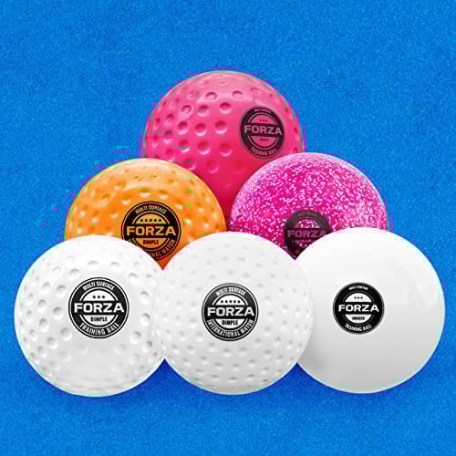 FORZA Hockeybälle für Match & Training - Dimples oder Glatt | Komplettes Sortiment - Getestet von Hockey Wales (1 Stück, Hallenhockey Match Ball)