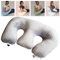 REOTEL Schwangerschaft Kissen Twin E Kissen, Stillen Kissen für Schwangere Frauen, Maschine waschbar Baumwolle Stoff Twin Support Pillow, große & Plump Stillen Kissen,Grau