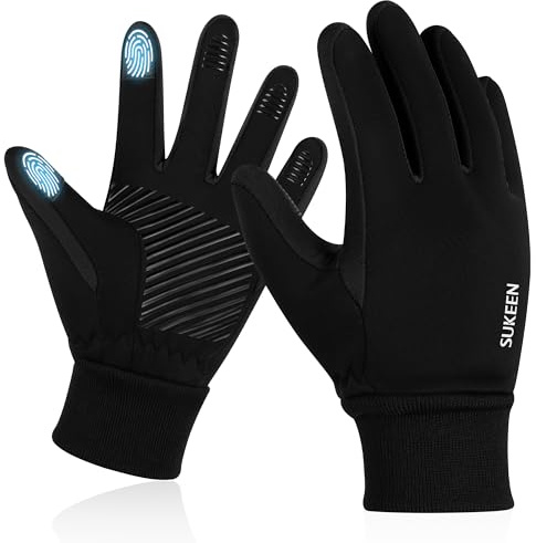 Handschuhe Kinder Softshell Winterhandschuhe Wasserdicht Warme Sporthandschuhe Kinder Reithandschuhe mit Anti-Rutsch Winddicht Fahrradhandschuhe Fleece Radhandschuhe Outdoor Sport für Jungen Mädchen