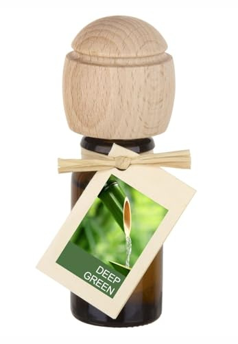 Piccolino Duftöl – Handgefertigt mit Buchenholzverschluss | Ätherische Öle Deep Green 10 ml