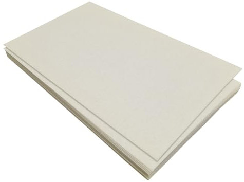 Jtnohx Filzstoff, Steifer Bastelfilz, Farbige Filz zum Basteln, 17,78×28,7cm 11 Pcs Filzplatten Quadrat für das Nähen (Beige)