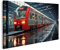 islandburner Prime Bild auf Leinwand Roter Zug im Bahnhof Bilder Wandbilder Poster