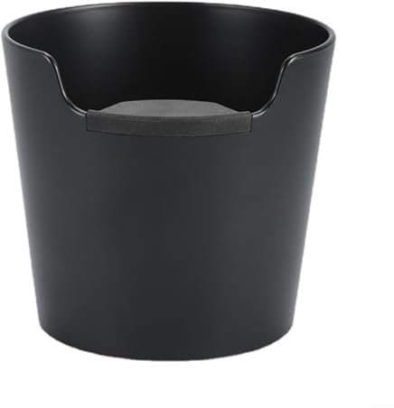 Coffee Knock Box,Grounds Container Espresso Accessories Coffee Tamper Stand Bucket Grind Bin Knock Metal Non-Slip