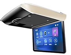 Lecteur DVD portable pour lecteurs vidéo d'appuie-tête de voiture Moniteur de voiture pliant électrique IPS écran voiture vidéo joue 1080P 8K plafond TV toit montage affichage USB avec écran rotatif H
