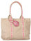 TOM TAILOR Denim Irie Damen Shopper Umhängetasche Reißverschluss Groß Beige