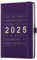 Mljtoyo A4-Tagesplaner 2025, Tag pro Seite, Produktivitäts-Tagesplaner von Januar 2025 bis Dezember 2025, Organizer, Wochen- und Monatsplaner mit Stifthalter, Gummibandverschluss (Lila, A4)