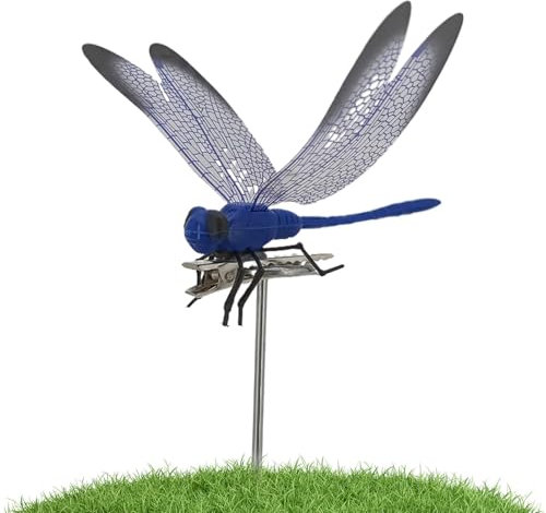 Chaies Estacas de libélula para jardín, estaca de libélula Artificial | Adornos de jardín Impermeables para decoración de macetas