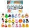 Adventskalender Baby, Adventskalender 2024 Kinder, Weihnachts-Adventskalender Mit Gummi-Enten, Weihnachtskalender For Kinder Baby Mädchen, Enten-Adventskalender, 24 Tage Weihnachts-Countdown-Kalender