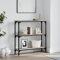 Modern Grey Sonoma Console Table 75x22.5x75 cm for Hallway Engineered Wood Sideboard with Radiator Cover and Storage Shelf Stylish Small Table for Entryway or Living Room