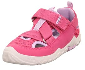 Superfit Mädchen Kletthalbschuhe Trace, Kinder Halbschuhe, Weite: M IV, lose Einlage, Freizeitschuhe, Klettverschluss, Sneaker, PINK/LILA (500), 27 EU