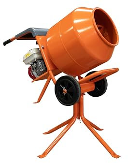 SIRL Professional Cement Concrete Mixer | 130L Drum | GX160 Petrol Engine | with Stand