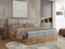 MKS MEBLE Boxspringbett 200x200 mit Bettkasten Holz Holzrahmen, Boxbett 200x200 mit Matratze H4 und Kopfteil - Hellgrau Velvet - Albero-2