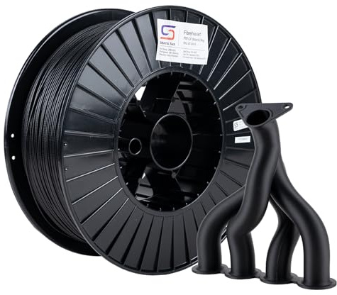 Siraya Tech Fibreheart PET-CF 3D Drucker Filament (Schwarz, 2.5kg) | Carbonfaserverstärktes PET, hochfest und steif, leicht zu drucken, maßstabil, versiegelter Alubeutel