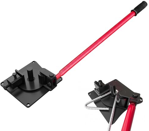 Biegemaschine, 1-16mm Manueller Bewehrungsbieger, 180° Flexibilitätsbiege, 600mm Edelstahlgriff & 200 * 220mm Basis, Robuste DIY Bewehrungsbiegemaschine für Heimwerkerprojekte, Eisenbiegen