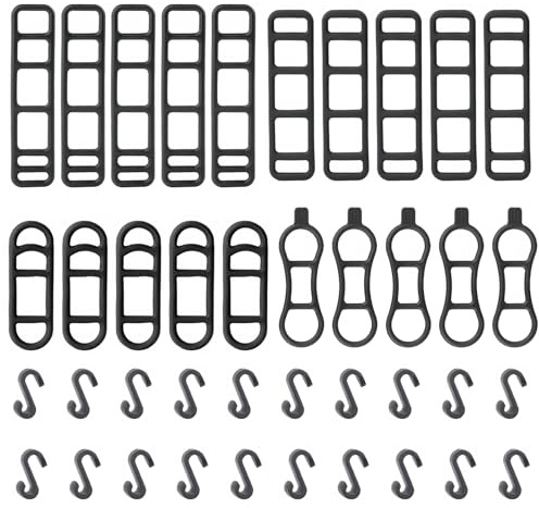 40 Stück Fahrrad Silikonband, Elastische Fahrrad Halter Mit S-Kleiner Haken, Robuste Fahrradlicht Halterung Für LED, Taschenlampe Und Lautsprecher. Passend Für Lenker, Flasche Und Handy