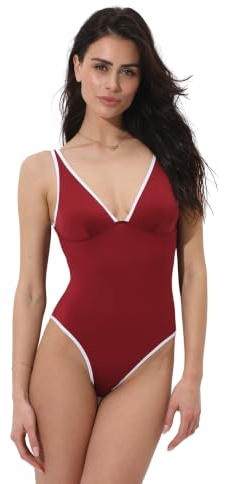 Lovable Costume da Bagno Intero Senza Ferretto con Coppe Imbottire Rimovibili in Microfibra | Timeless Donna