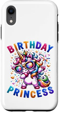 Birthday Princess Unicorn Case for iPhone XR