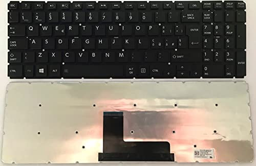 INFOELETTRONICA LO STORE DELLA CONVENIENZA E QUALITA' Tastiera Italiana Nera Compatibile con Toshiba Satellite L50-B L50D-B