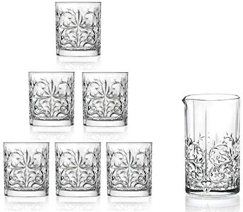 RCR Italienisches Glas-Tattoo-Set aus Bichiri- und Mixing-Glas aus umweltfreundlichem Kristall, Material 100 % recycelbar im Glasmarkt.