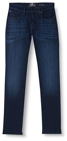7 For All Mankind Herren Slimmy Slim Jeans, Blau (Dark Blue IP), 30W / 33L