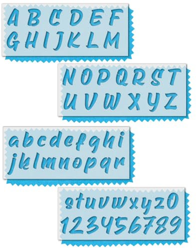 Stencil Stop Marker Schriftart Alphabet Schablonen-Set, alle Buchstaben und Zahlen – für DIY-Projekte, wiederverwendbares Kit – 14 mm Mylar-Kunststoff [5,1 cm hohe Zeichen]