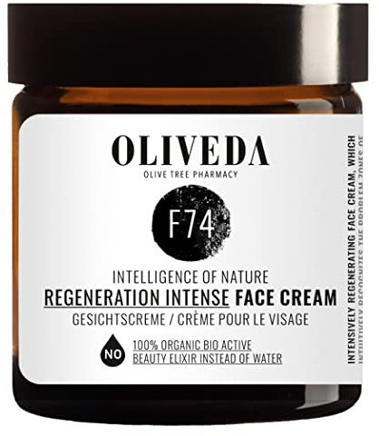 Oliveda F74 - Regneration Intense Face Cream | mit Wirkkomplex „Intelligence of Nature“ + reichhaltige Gesichtsfpflege + schützt die Zellen - 60 ml