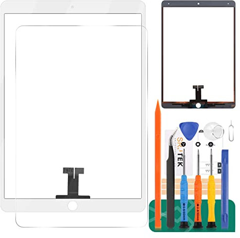 Para iPad Air 3 2019 pantalla táctil A2153 A2123 A2152 reemplazo de cristal, para iPad Pro 10.5 (2017) digitalizador A1701 A1709 Kit de piezas de reparación de panel (blanco)