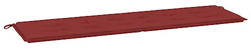 vidaXL Gartenbankauflage, Bankauflage Sitzkissen Outdoor, Polsterauflage Auflage für Gartenbank, Bankpolster Bankkissen, Weinrot 180x50x3cm Oxford-Gewebe
