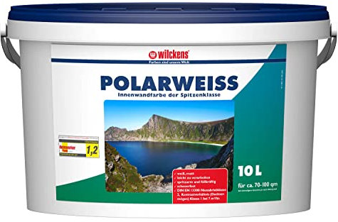 Wilckens Polarweiss 10 Liter Deckkraftklasse 1 beste & höchste Deckkraft