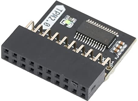 TPM 2.0-Modul, 20-poliges LPC-Schnittstellen-Fernkarten-Sicherheitsmodul, Verschlüsselungs-Sicherheitsmodul, für ASUS, MSI, GIGA Usw. PC-Unterstützung Win 8.1, Win 7, Win 10