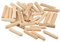 Sourcing Map Spille in Legno per Tasselli 100 Pezzi 4 x 20 mm (5/32 x3/4) Punte Smussate Scanalate per Tasselli Duro Essiccato Lavorazione Mensola per Mobili