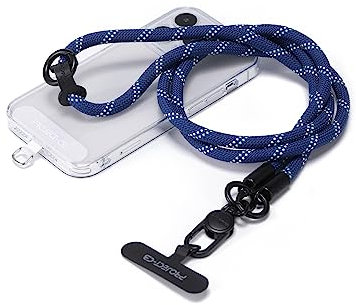 project-cb Phone Lanyard×1,Phone Tether Tab×2, Crossbody Cell Phone Lanyard,Rope Lanyard,Universal Adjustable Phone Strap(Blue)