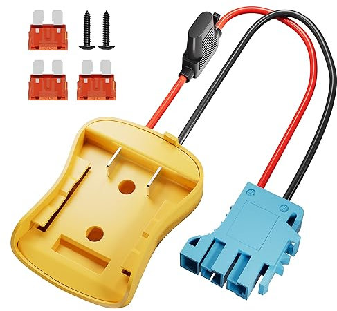RVBOATPAT Convertitori di batterie a filo da 12 AWG con connettore di cablaggio di ricambio da 12 V per batteria SLA Peg-Perego da 12 Volt