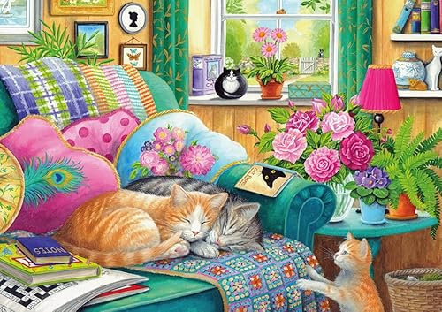 Cat Naps - 500XL Piece Jigsaw Puzzle