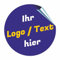 INDIGOS UG - Aufkleber selbst gestalten ab 10 Stück rund mit Foto & Wunschtext - Schilder selbst gestalten Logo, Bilder & Text - wasserfest - spülmaschinenfest - Geschenke Hochzeiten Geschäfte - Auto