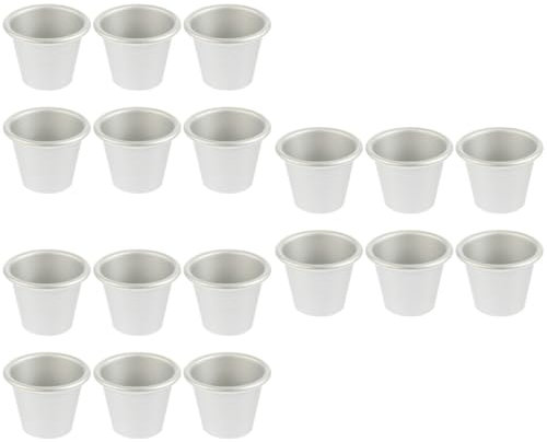 MAGICLULU 18stücke Antihaft Runde Backformen Für Pudding Und Kleine Kuchen Hochwertige Muffinformen Leicht Zu Reinigen Für Heim Und Profibäcker