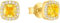 s.Oliver Ohrstecker 925 Sterling Silber Damen Ohrschmuck, mit Zirkonia synth., 0,6 cm, Gold, Kommt in Schmuck Geschenk Box, 2037832