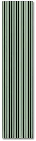 KAISER plastic® Akustikpaneele | Farbe: Pastellgrün | Wandpaneele in verschiedenen Formaten | Lamellenwand in Pastellfarbe | moderne Wandverkleidung (Handmuster)