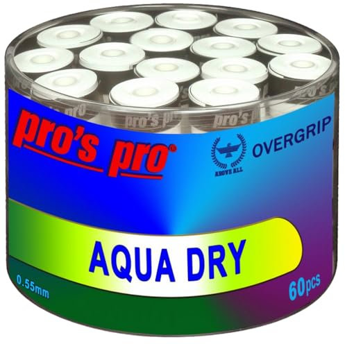 Generisch Pros Pro Aqua Dry 60er Tennis Griffbänder Weiss
