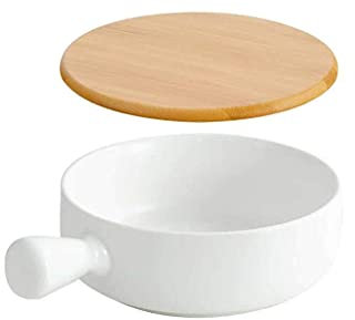 LIUSP Tazones de Sopa Porcelana Horno de cerámica Microondas Apto para microondas Cocina Color sólido Fideos Grandes Bandeja para Hornear