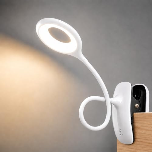GCDFGV Lampe de lecture rechargeable à clipser pour tête de lit avec variateur tactile