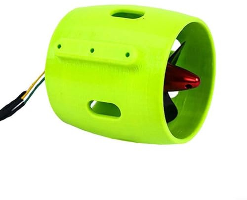 Hasaller Mini-Unterwasser-Thruster, 12–24 V, 30–200 W, bürstenloser Motor-Propeller für Kajak, ROV, RC, Boot, Unterwasserfahrzeuge, Tauchen (gegen den Uhrzeigersinn)