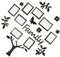 SEWOART 1 Jeu Cadre Photo Sticker Arbre De Salon Collage De Photos Stickers Muraux 3d Sticker Mural Mur 3d Décalque De Salon Autocollant Pour Mur Autocollants 3d Acrylique Black