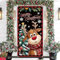 Weihnachtsdeko Tür, Türdeko Weihnachten mit Weihnachtselch, Türabdeckung Weihnachten Outdoor, Merry Christmas Banner, 78 x 35 Zoll, Weihnachtsbanner für Indoor Outdoor W (Rot-Weihnachtselch)