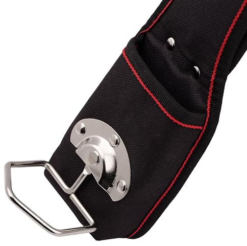 MIVOS Hammertasche - Hammerhalter für Gürtel mit Beweglicher Stahlbügel - Hammeranhänger mit Gürtelschlaufe - Hammerholster für Dachdecker und Zimmerer - Hammerträger