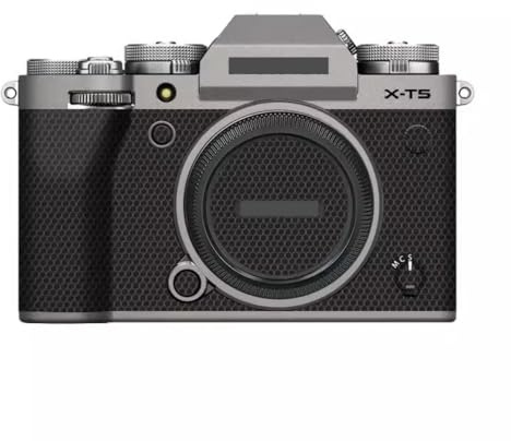 Anti-Scratch Camera Cover Skin Sticker for Fujifilm X-T5 Mirrorless Digital Camera Body Protector Vinyl Film Decals for Fuji XT5 (Titanium)