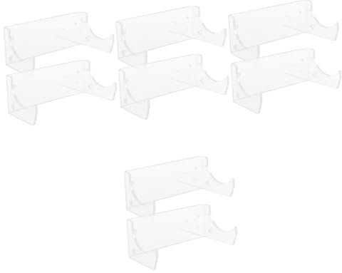 Cabilock 8pcs Rolling Pin Stands Wall Mount Rolling Pin Rack Modern Kitchen Organiser