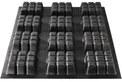 FLEXIPAN Moule Silicone 12 Petites Tablettes – Chocolat, Brownies, Apéritifs - Accessoire Pâtisserie Maison - Cuisson Uniforme, Démoulage Facile - Sucré, Salé - Portions Individuelles