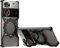Schutzhülle für ZTE Nubia Z70 Zoll 17,85 cm (6,85 Zoll), um 360 Grad drehbar, aus Aluminiumlegierung, Schwarz